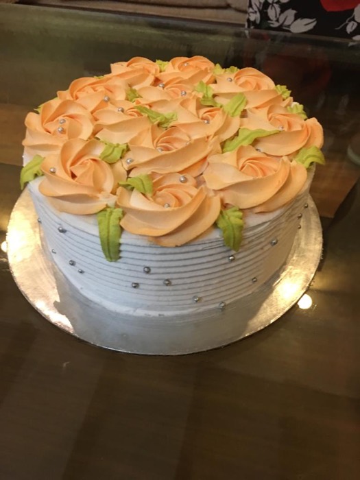 Peach rosettes